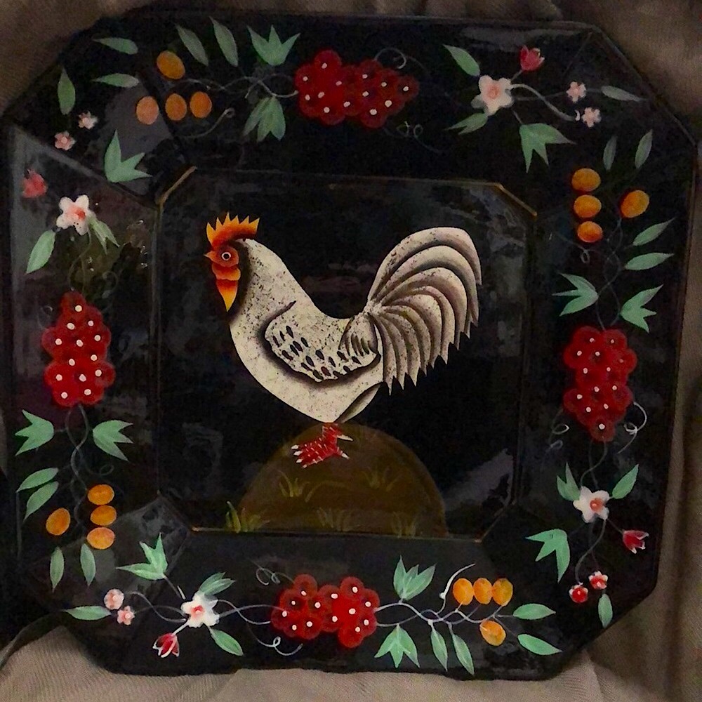 Hand painted Dinner Plate
